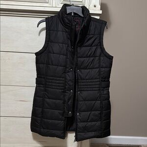 Women’s size small longer black vest
